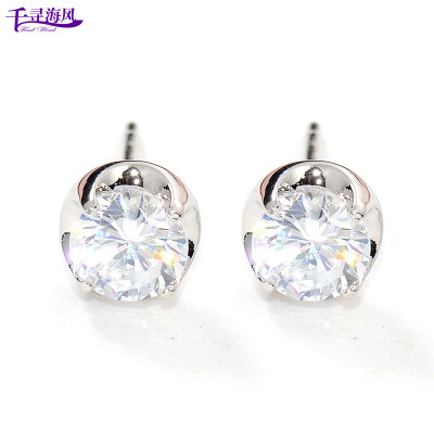 

Chihiro sea wind Findwind S925 silver crystal earrings female models