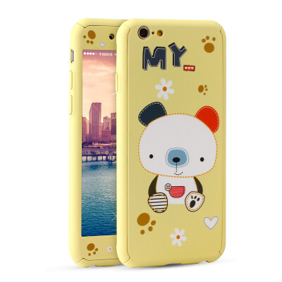 

Excellent plus iPhone7 plus mobile phone shell Apple 7plus mobile phone case cartoon all-inclusive protective sleeve anti-wrestling phone sets MY bear