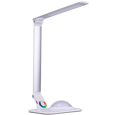 

[Jingdong Supermarket] one box surprise no screen flash LED light and cold double light eyelight frosted aluminum multi-faceted 360 degree rotating belt colorful atmosphere lamp silver ZYTD005