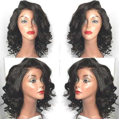 

130 Density Body Wave Glueless Full Lace Human Hair Wigs Brazilian Virgin Hair Free Part For Black Women