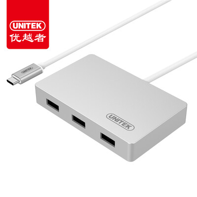 

(UNITEK) Тип-C на USB3.0 сплиттер OTG высокоскоростной концентратор HUB Apple Macbook компьютерная музыка как мобильный телефон с интеллектуальной док-станцией Y-3190SL