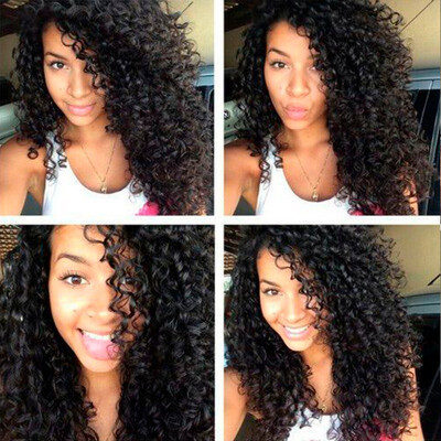 

Grace Length Hair Indian Kinky Curly Hair With Closure 3 Bundles 8A Indian Curly Virgin Hair With Closure Curly Human Hair Weave