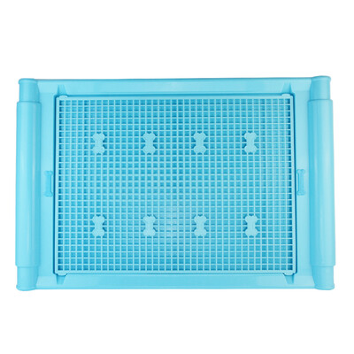 

Hanhan Park dog dog toilet pet urine toilet feces basin fence fence small dog male&female generic Teddy Bobby Bears supplies with column blue