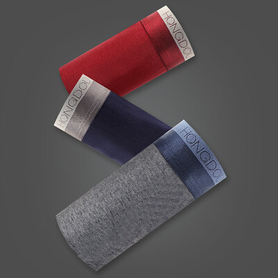 

[Jingdong supermarket] red beans home (Hodohome) men's underwear 3 cotton ammonia breathable U convex comfortable barbed leather flat angle pants combination two 175/95