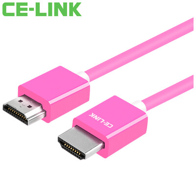 

CE-LINK Кабель HDMI Кабель HD 2 метра компьютер HDTV монитор проектор поддержка линии 4K * 2K красный 2192