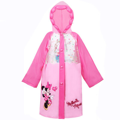 

Disney Disney children's raincoats boys and girls pants with books and bunks thickening cartoon pupils raincoat 1007 Minnie powder L