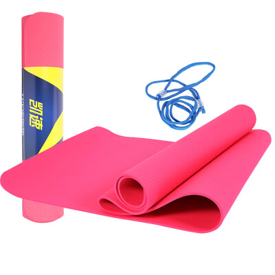 

Kanson (KANSOON) TPE Yoga mat 183 * 61cm lengthened non-slip moisture fitness yoga mat 6MM pink EA05