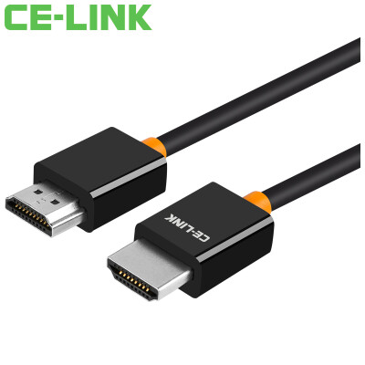 

CE-LINK HDMI Digital HD Cable 2m HDMI Cable Extension Cable Support 4K 2K Computer TV Cable Orange Black 1921