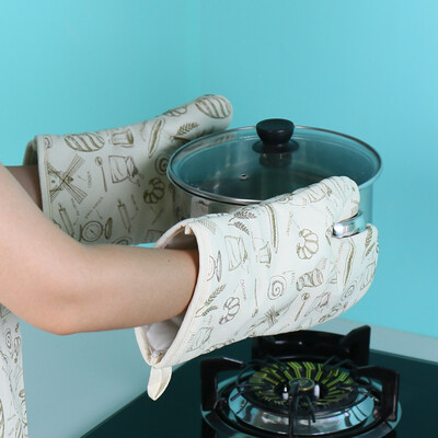 

Jingdong supermarket] Bao You Ni heat gloves microwave oven gloves kitchen insulation gloves oven anti-hot gloves tableware pattern 1 only installed DQST03