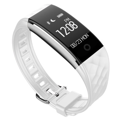 

MOONPI S2 smart bracelet dynamic heart rate monitoring swimming sports bracelet touch OLED screen information caller display micro letter movement elegant white