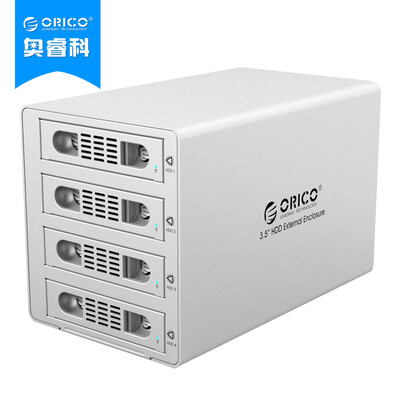

ORICO Aluminum 4 Bay 3.5 inch Hard Disk Drive Case HDD RAID Enclosure ,USB 3.0 & eSATA Support UASP and SATA III 6.0Gbps Speed