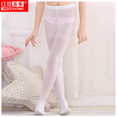 

Hodohome Girls Hoodie Pantyhose Весна / Лето Тонкие дети Дети Бархатные колготки Baby Make-up Pantyhose White 3-5 лет