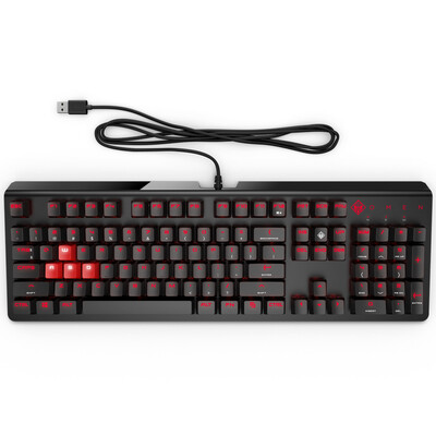 

HP HP Shadow Wizard Keyboard 1100 Backlight Mechanical Keyboard Game Keyboard Green Axis