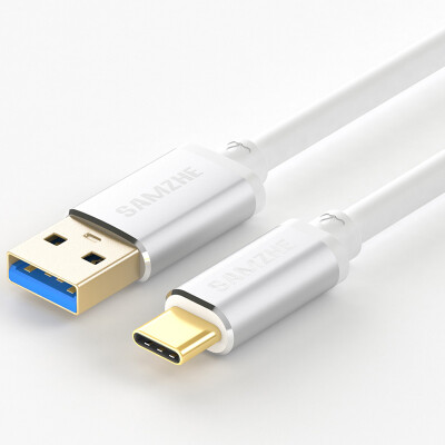 

SAMZHE Type-C data cable charging cable USB30 Andrews fast charge line support millet 5 4C music as Huawei P9 P10 aluminum shell silver 2 meters LTC-200A