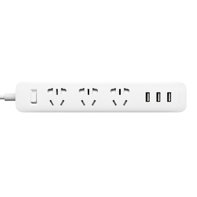 

MI Сетевой удлинитель трехконтактный с тремя usb выходами