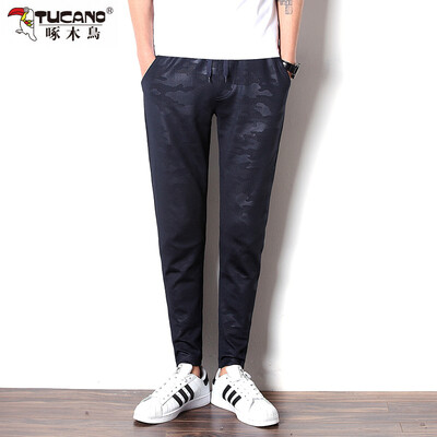 

Woodpecker (TUCANO) Pants Male 2017 Summer New Men Business Camouflage Slim Stretch Casual Pants 17106ZMH06 Black 4XL