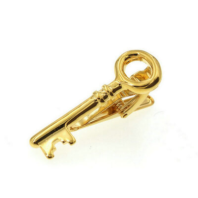

Yoursfs Alloy Key Tie Clips for Men Platinum Plated Gentleman Accessories Business Tie Pin Christmas Gifts for Boyfriend