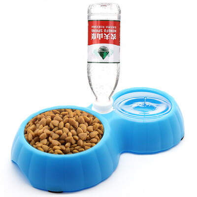 

Hanhan Paradise Cat Bowl Bowl Dog Bowl Cat Basin Pet Drinking Water Feeding Double Bowl Cat Food Pot Cat Grain Cookies Dog Supplies Automatic Water Thicker Powder