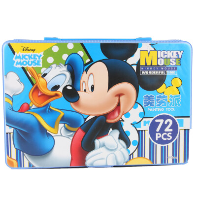 

Disney Fountain Paint Watercolor Pens 36 Color Pencil Sharpener Student Size Meilu Set Gift Box Blue 72 Z6022