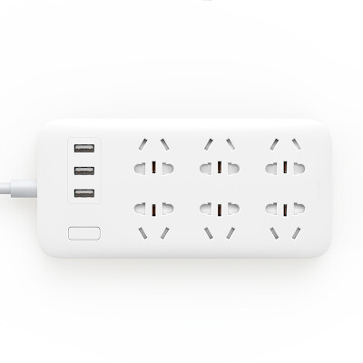 

Xiaomi MI Power Strip with 6 outlets 3 USB ports White