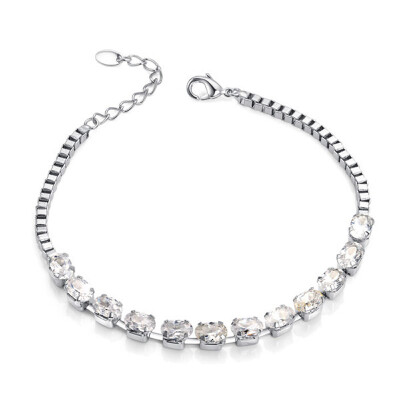 

Yoursfs@Trendy Crystal Love Heart Shape CZ Cubic Zirconia Rhinestone Bracelet for Girl Women Fashion Jewelry Wholesale Online