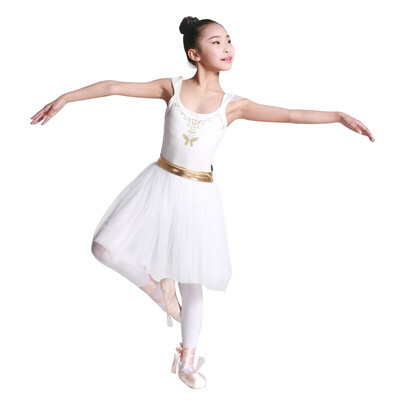 

Yi Xilin YIXLW children ballet dress princess dress ballet practice uniforms clothing clothing 130cm white great Fei Lixi series
