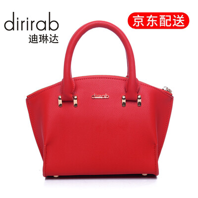 

Dirirab Leather womens little handbag cowhide ladies shoulder diagonal cross bag ear wings package simple new