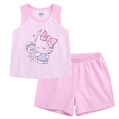 

HelloKitty Girls Vest Set Trousers Pants Outbound Kit KA722CA13P0211 Water Gold Powder 110