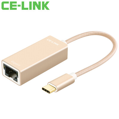 

CE-LINK 3328 Type-C to Gigabit Ethernet Converter USB-C to RJ45 Converter Apple&39s new Macbook USB-C interface External network port