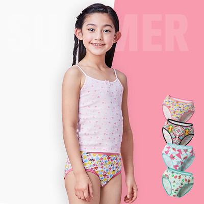 

Dizi DICI 4 children&39s clothes cotton underwear girls girls teenagers triangle angle shorts 4C008B0 four loaded 130