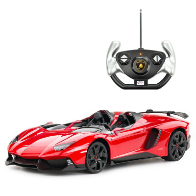 

Rastar remote control car 112 Lamborghini AVENTADOR roadster model boy children&39s toy car 57500 red