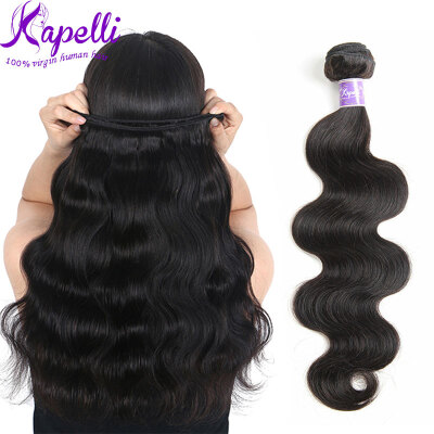 

Body Wave Brazilian Virgin Hair Extension 100g Annabelle Hair Extensions Natural Black body wave Rosa Hair Products