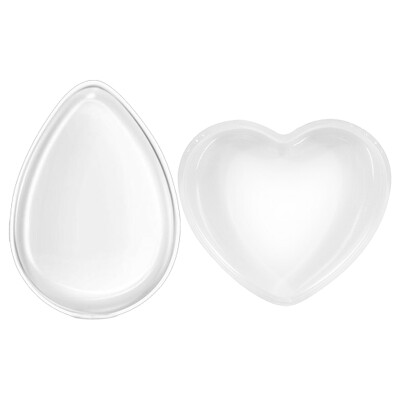 

Mimi language silicone air cushion puff 2 loaded MF5072 (water droplets + heart-shaped transparent jelly universal BB cream foundation do not eat powder make-up puff