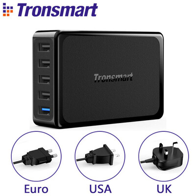 

Tronsmart U5PTA Desktop Charger One Quick Charge 3.0 USB Charger with Four USB VoltiQ Fast Phone Charger