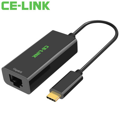 

CE-LINK 1667 Type-C to Gigabit Ethernet USB11 to RJ45 converter Apple&39s new Macbook chromebook&other USB-C interface External wired card Black