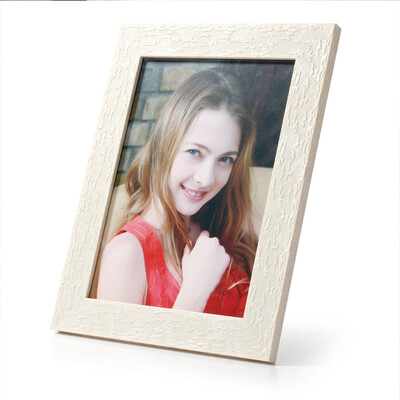 

Bright SPLENDID creative simple wedding baby photo frame set table hanging frame 6 inch ivory white