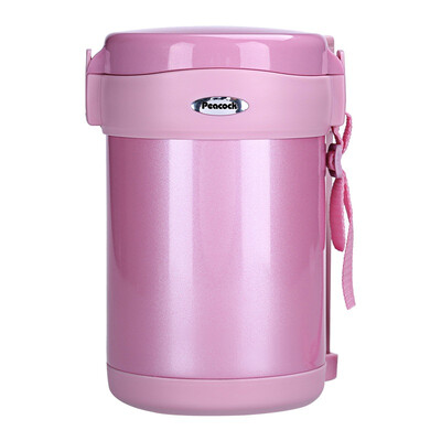 

Japanese Peacock Peacock Vacuum Multilayer Stainless Steel Student Office Insulation Lunch Box Cute Lunch Lunch Box Three-layer AOL-18 P