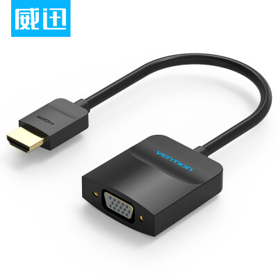 

WDC (VENTION) HDMI-VGA-кабель конвертер HD видео адаптер адаптер компьютер просо коробка подключение телевизор монитор проектор соединительный кабель черный ACFBB