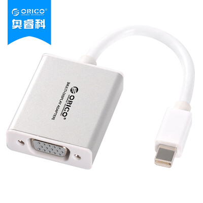 

ORICO DMP3V Mini DP to VGA-адаптер Mini Displayport Conversion Cable Поддержка Apple MacBook Lightning Интерфейс Видео Линия Серебро