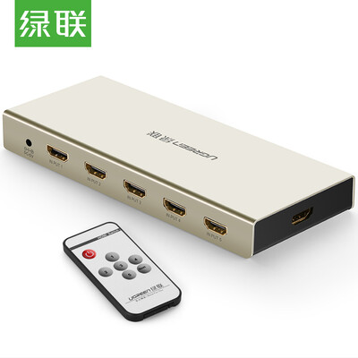 

Green Alliance UGREEN HD HDMI switch 5 into a 2K 4K five into a 3D video cable computer box cable TV monitor with remote control 40279