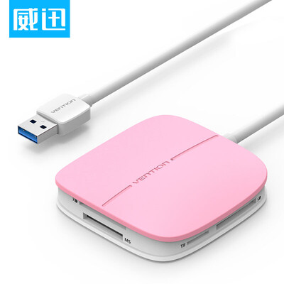 

VENTION USB30 multi-function five-in-one high-speed card reader MS CF TF XD SD support OTG memory card multi-card read more 05 meters pink CECPD