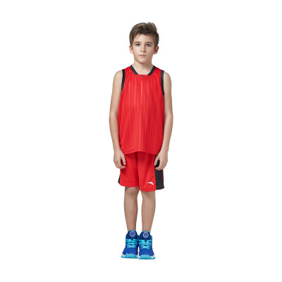 

Anta (ANTA) children's clothing boy basketball game set children's sports leisure two-piece suit 35724101 big red 130