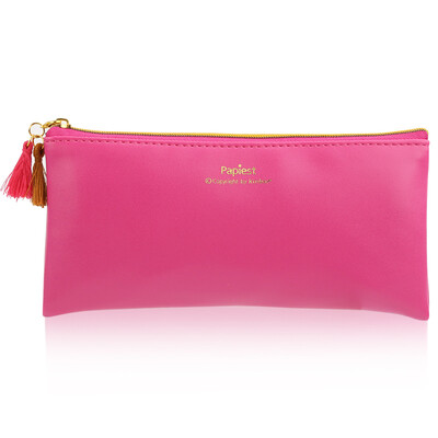 

Kinbor leather pencil bag female small fresh stationery bag storage bag school supplies hot air balloon DTB6243
