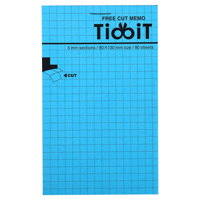 

KOKUYO Japan imported TidbiT free torn paper 5mm grid B7 80 pages 1 This equipment ME-F22B