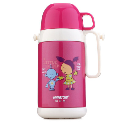 

Hals HAERS 400ml children&39s students stainless steel vacuum handle insulation cup LHX-400AD-2 rose