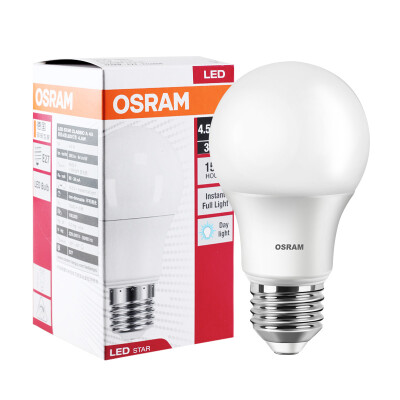 

Jingdong supermarket] OSRAM (OSRAM) LED bulb bubble bubble 8.5W E27 big mouth warm white yellow light