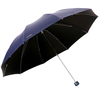 

Jingdong Supermarket] Paradise umbrella to increase the reinforcement of black rubber triangular steel bar steel business sunny umbrella umbrella sauce red 33188E