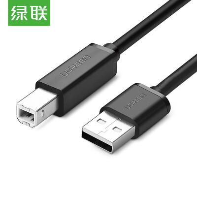 

Зеленый (UGREEN) USB2.0 принтерный кабель для передачи данных кабеля для поддержки принтера HP Canon Epson 2 метра черного цвета 10327