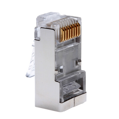 

Chongbo Cinyobo CYB-6P88A2-50U-50 six crystal head rj45 shielded network crystal head two-piece duplex cable connector
