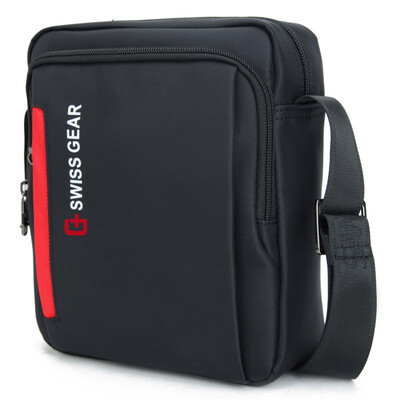 

SWISSGEAR Shoulder Bag Men&39s Handbag Casual Fashion Shoulder Bag Messenger Bag Business Bag iPad Bag SA-5008 Black